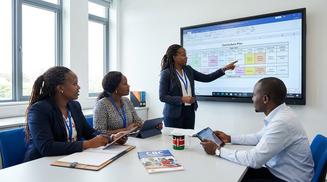 Kenyan teacher in classroom 1